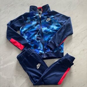 Youth Nike Blue and Pink Camo Jacket